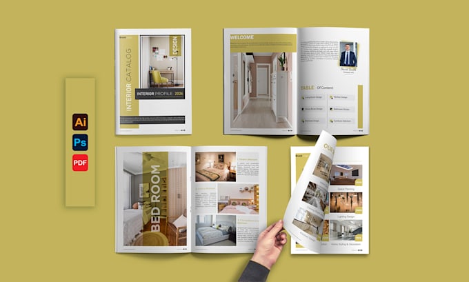 design a professional product catalog brochure