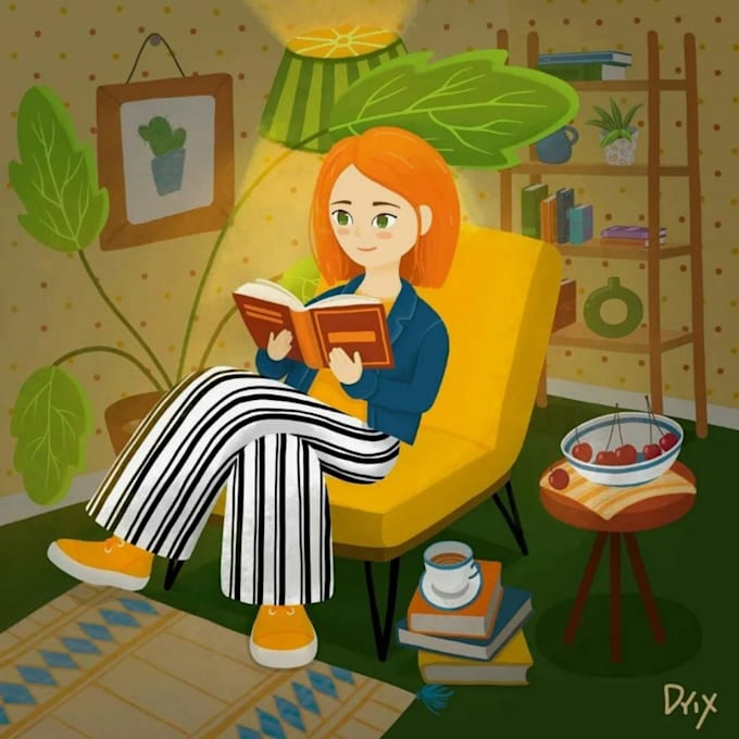 draw a custom cartoon portrait for gifts