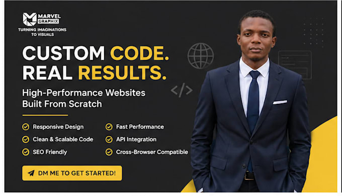 develop a modern responsive website from scratch