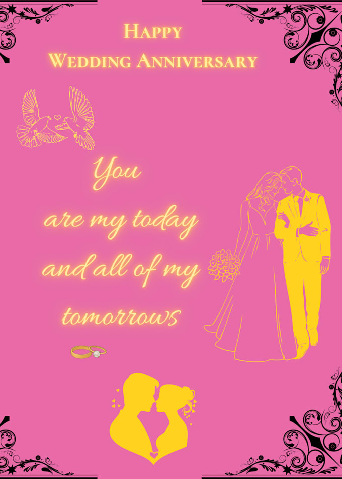design elegant anniversary and wedding invitation card