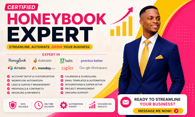 do honeybook setup workflow automation