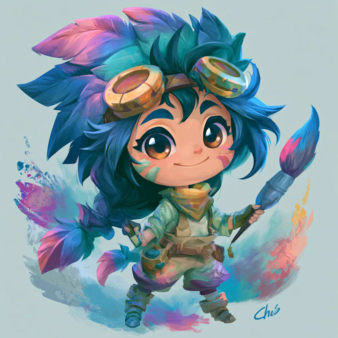 draw cute custom chibi art