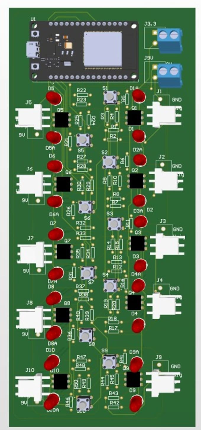 design multi layer pcb for the sensor interface