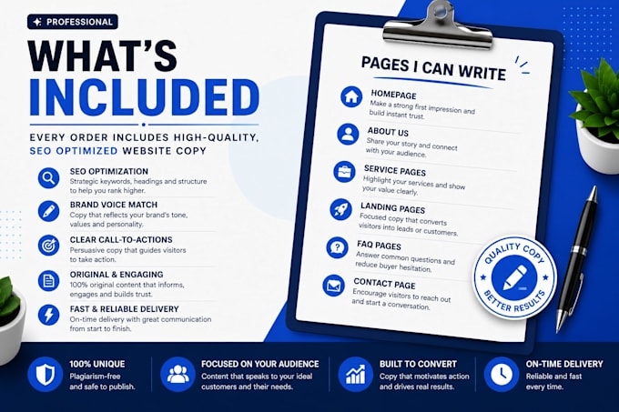 write SEO website copy that converts visitors into customers
