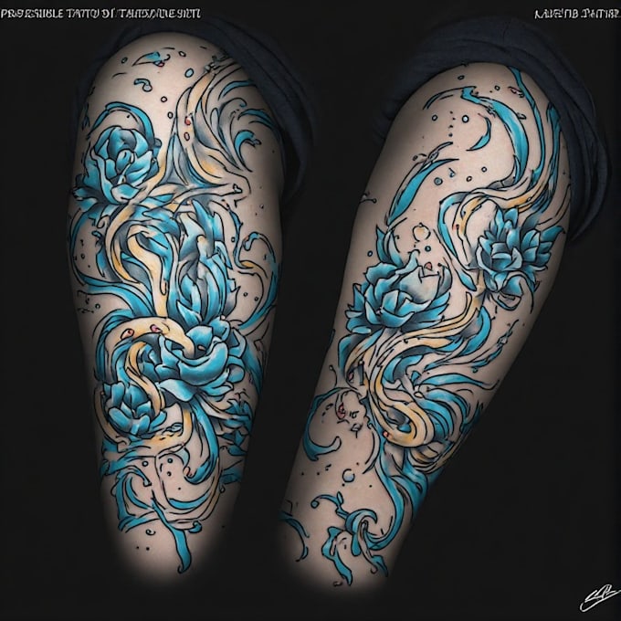 high end linework tattoo design for you