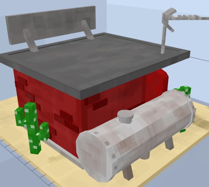 create custom low poly 3d models in blockbench