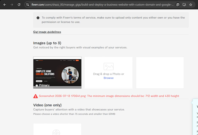 build and deploy a business website with custom domain and google setup