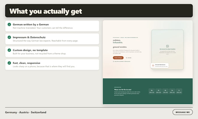design a professional german website for your business