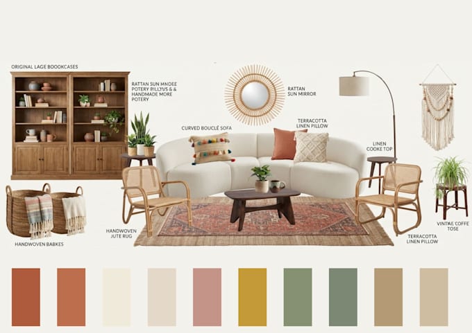 a functional interior layout and space plan