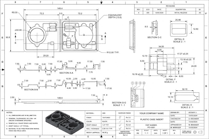 create precise 3d cad design and product models in solidworks