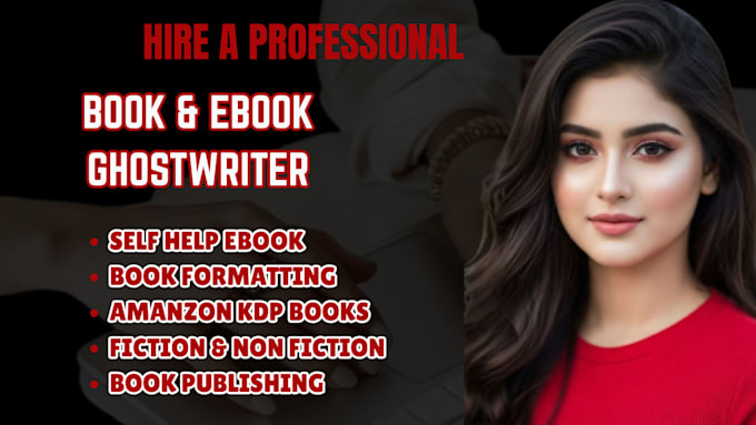 write or ghostwrite a professional fiction book