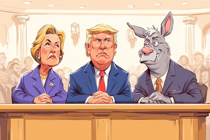 design creative satire political cartoons