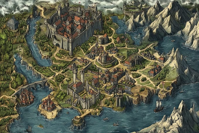 design your fantasy map for , novels and games