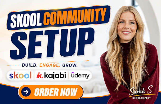 skool community setup, setup skool online course, community manager