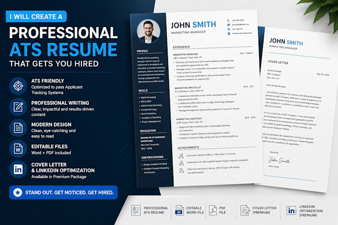 create a professional ats resume