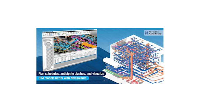 do revit bim modelling, navisworks clash detection and 4d simulation