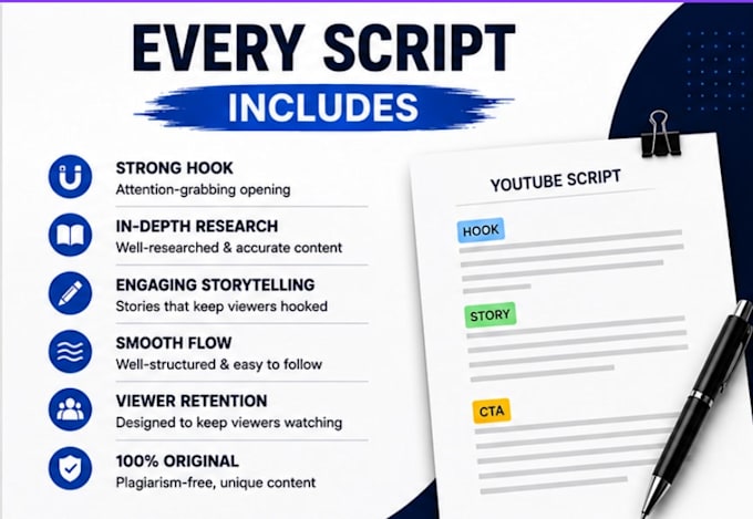 write engaging youtube scripts