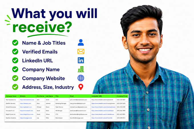 make email list by job titles, ceo, owner, founder, c level