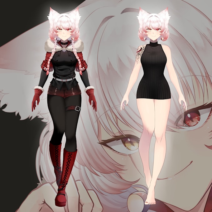 make manga character, comic design, chibi character animation game trailer