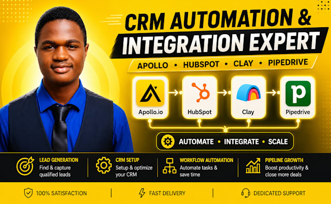 do apollo hubspot clay pipedrive integration automation and workflow