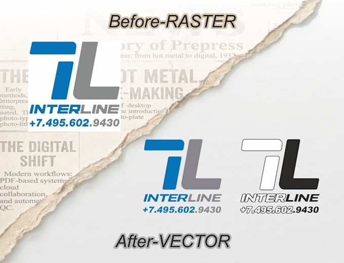 vectorize low quality graphics and fix vector files
