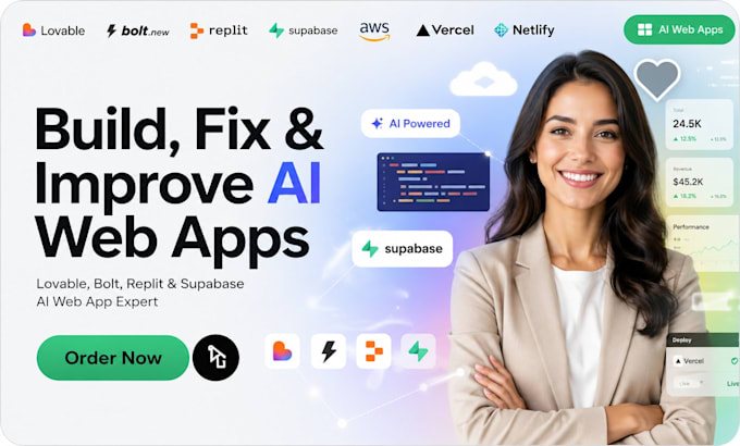 build, fix and improve ai apps with lovable, bolt, replit