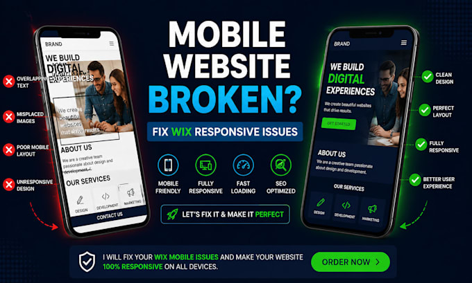 fix wix mobile layout issues and make your website responsive