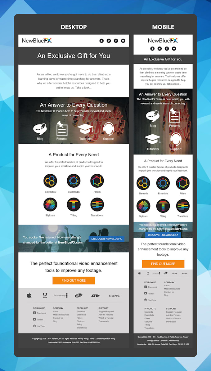 convert your design into a drag and drop HTML email template