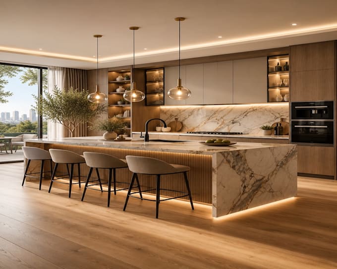 create photorealistic ai interior design and architec visualization