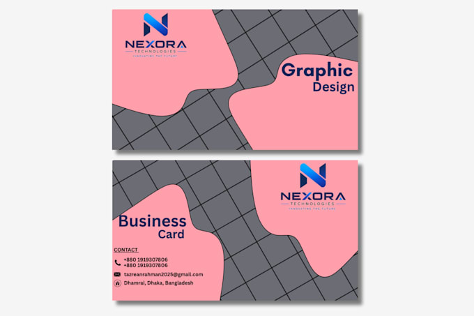 create a unique double sided business card design