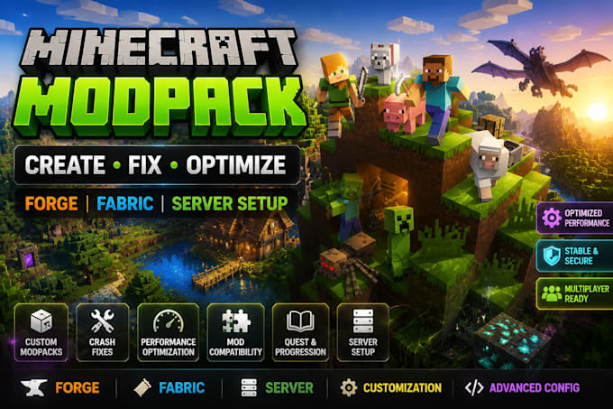 create fix optimized minecraft modpack convert mods server setup forge to fabric