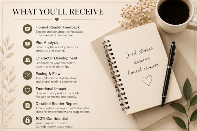 beta read your manuscript with honest and detailed feedback