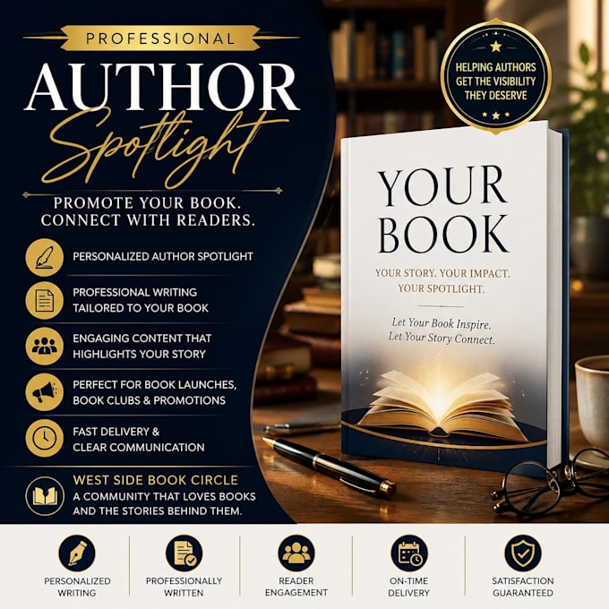 create a professional author spotlight to promote your book