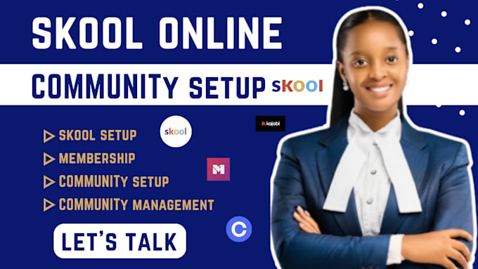 setup skool community, setup skool online community and be your skool manager
