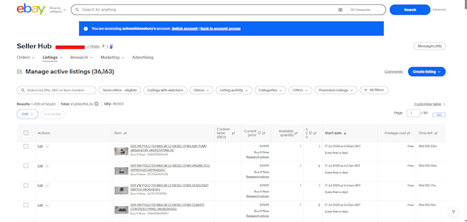do ebay listing, ebay product listing, ebay lister, ebay product upload