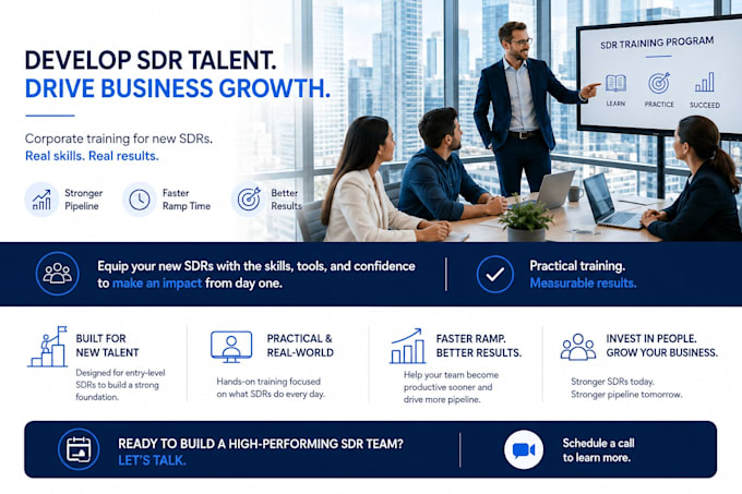 help companies onboard and train sales development representatives
