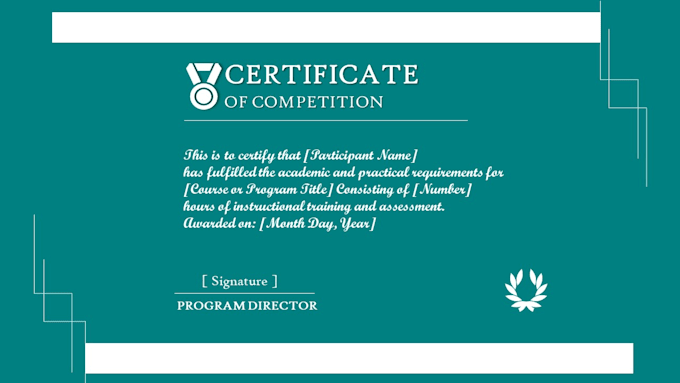 create professional and beautiful certificates