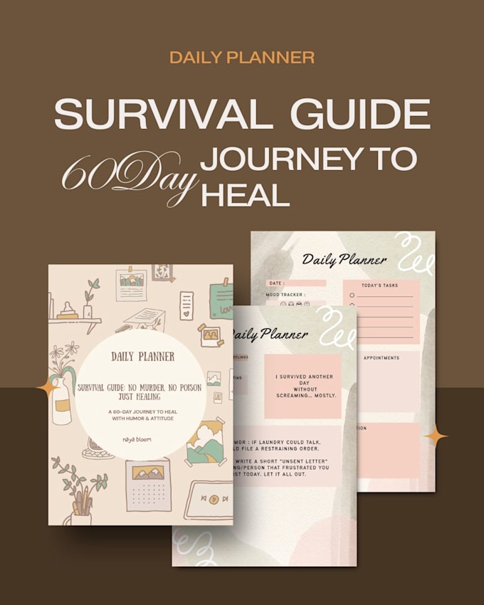 design a printable planner journal or workbook