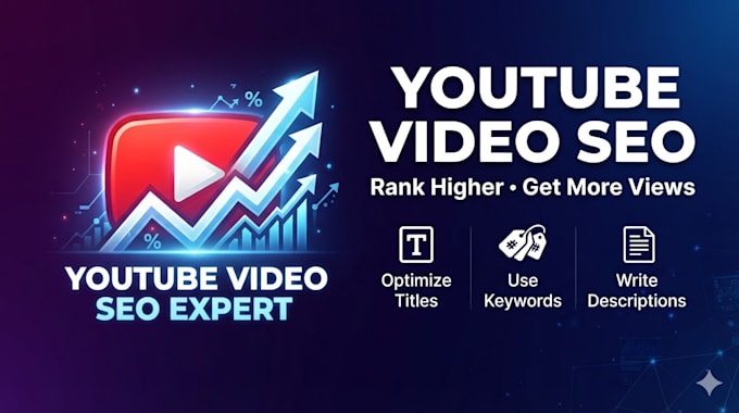expert youtube SEO optimization video title,description,tags