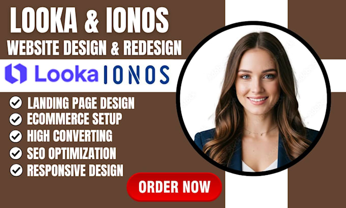 create a professional looka website redesign looka site  ionos website seo setup