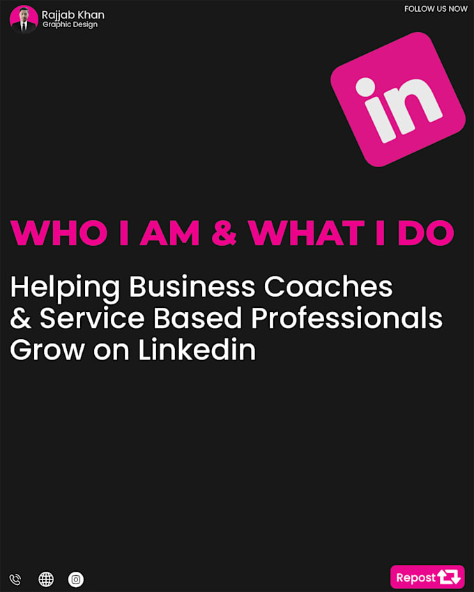 professional linkedin carousel design  for personal branding
