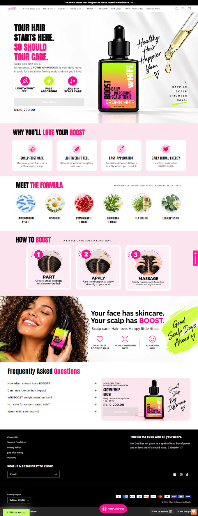 design shopify product page, landing page by pagefly, gempages, shogun