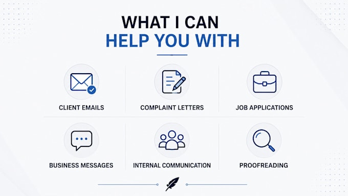 write, rewrite, and proofread professional business emails