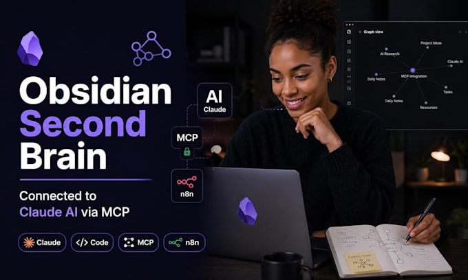 setup obsidian second brain vault mcp server claude code hermes agent openclaw