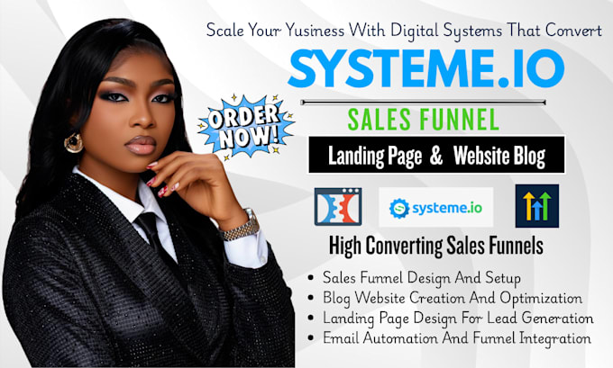 build systeme io landing page systeme io website, systeme io automation