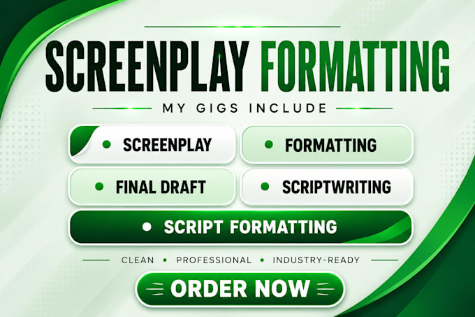 write an engaging screenplay for film or TV