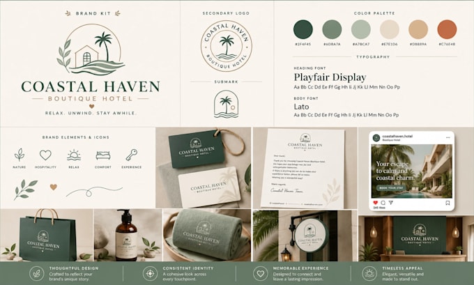 do narrative moodboard brandbook in a creative solid slogan direction, tagline