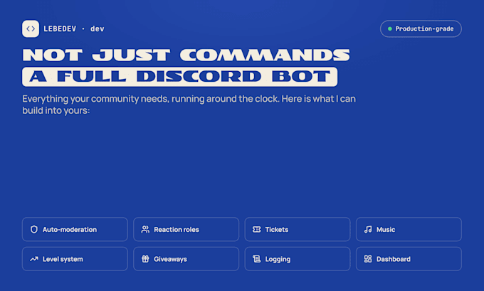develop a custom discord bot for your server