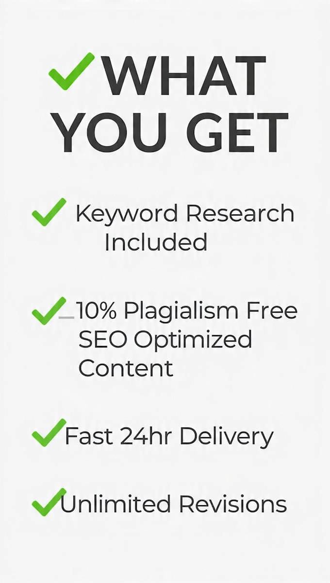 write SEO blog posts, articles, and website content