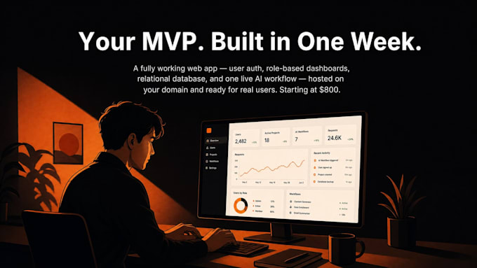 build your full stack mvp web app for startups